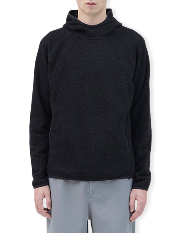Hiking Patrol Orbit Knit Hooded Pullover Black pullovers