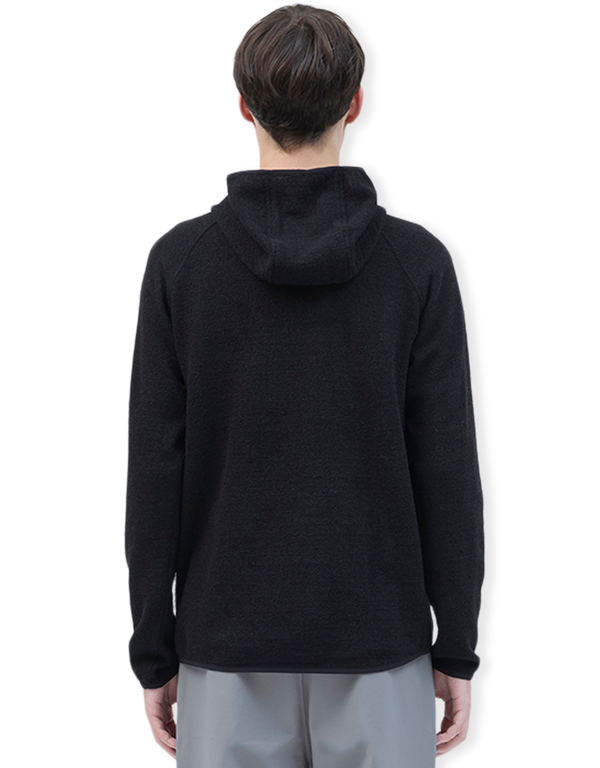 Hiking Patrol Orbit Knit Hooded Pullover Black pullovers