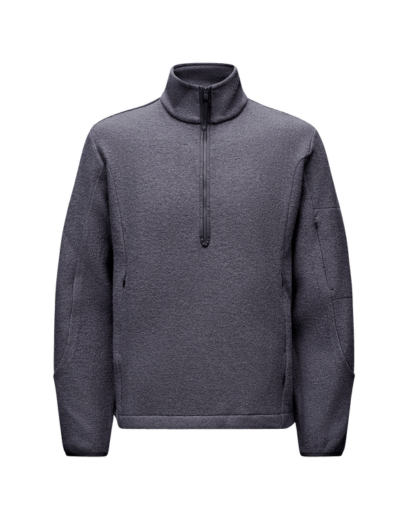 Off-Race Boiled Wool Half-Zip