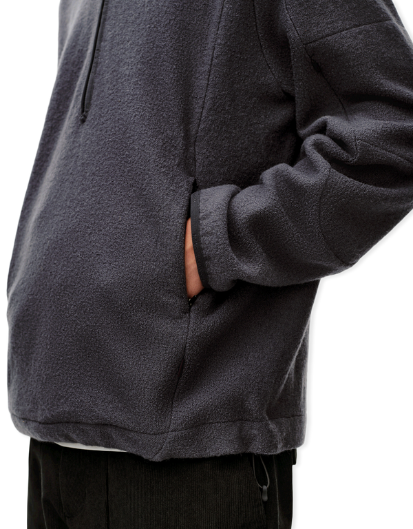 Off-Race Boiled Wool Half-Zip