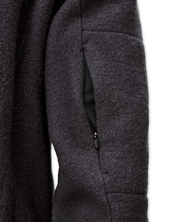 Off-Race Boiled Wool Half-Zip