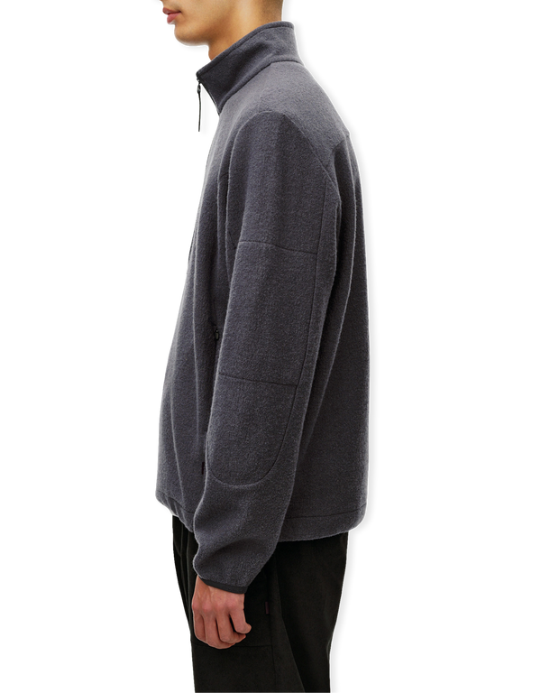 Off-Race Boiled Wool Half-Zip