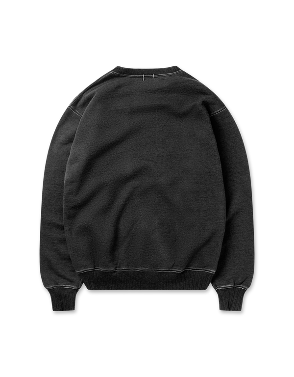 Khakis Multi-Grain Crewneck Charcoal sweatshirts