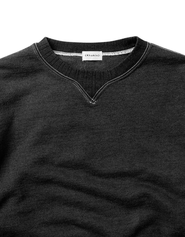 Khakis Multi-Grain Crewneck Charcoal sweatshirts