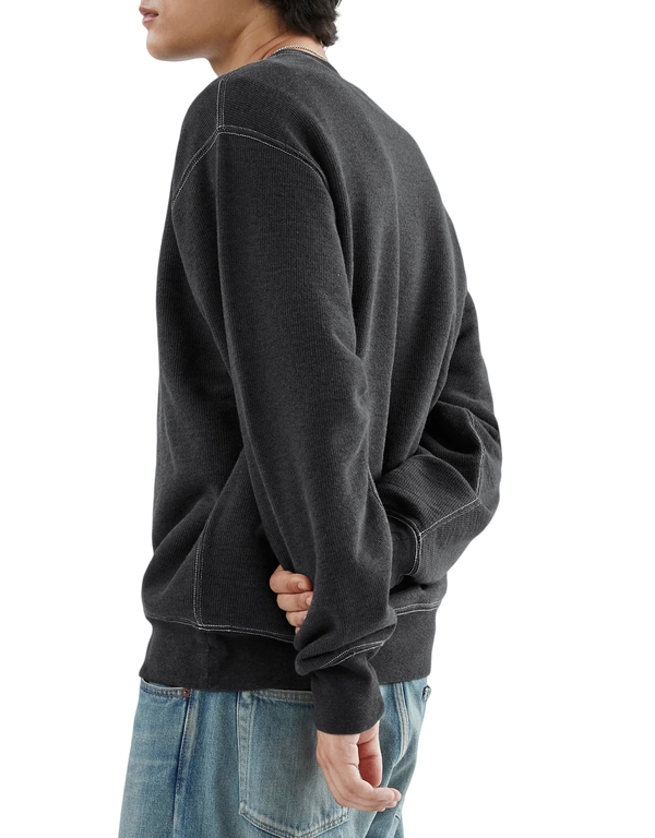 Khakis Multi-Grain Crewneck Charcoal sweatshirts