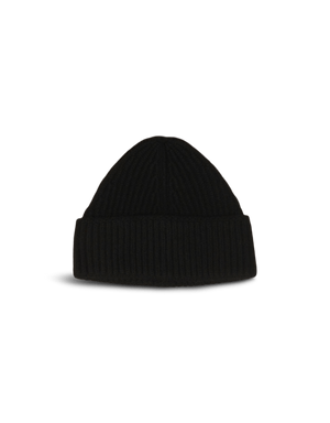 Cashmere Ribbed Beanie