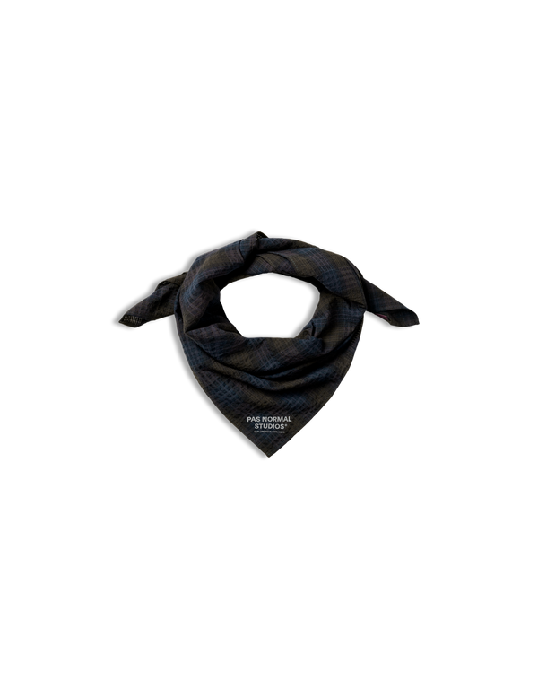 Pas Normal Studios Off-Race Seersucker Bandana Dark Navy other hats