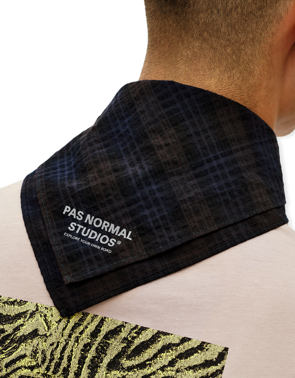 Pas Normal Studios Off-Race Seersucker Bandana Dark Navy other hats