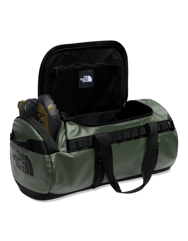 The North Face Base Camp Duffel Leather Pack Bottle Green bags