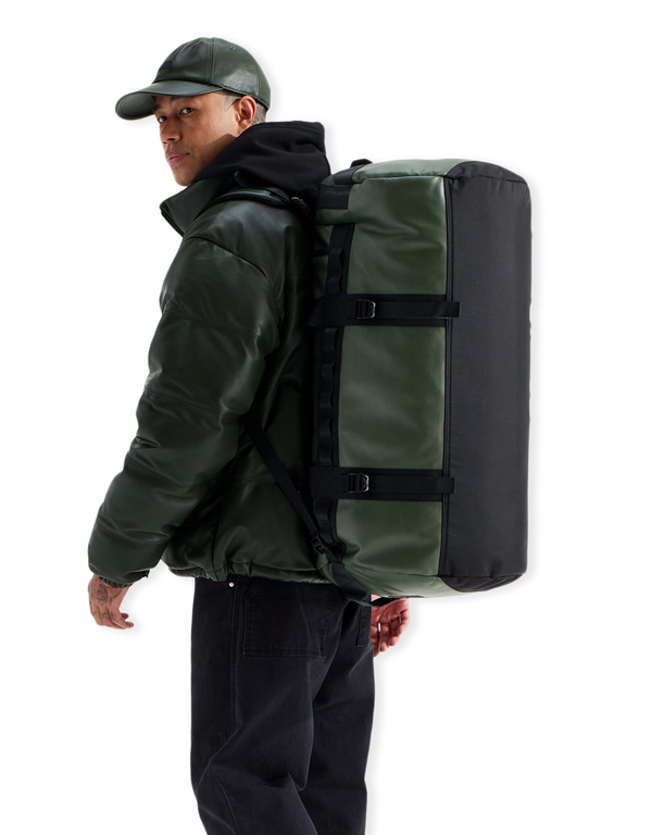 The North Face Base Camp Duffel Leather Pack Bottle Green bags