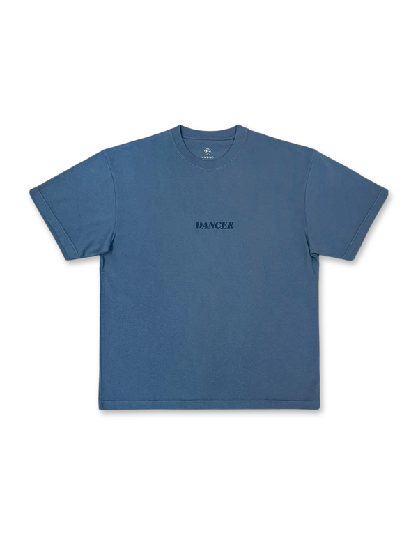 Dancer Italic Logo Tee Light Blue short sleeved t shirts