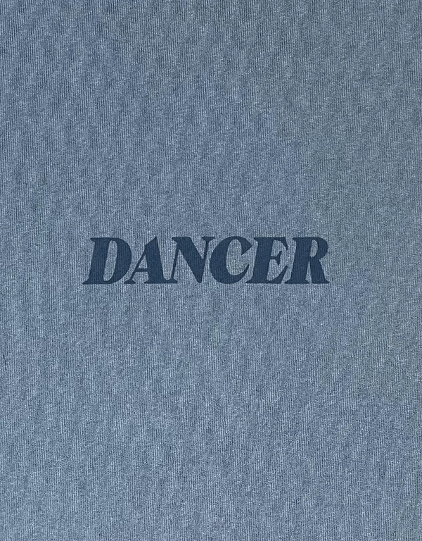 Dancer Italic Logo Tee Light Blue short sleeved t shirts