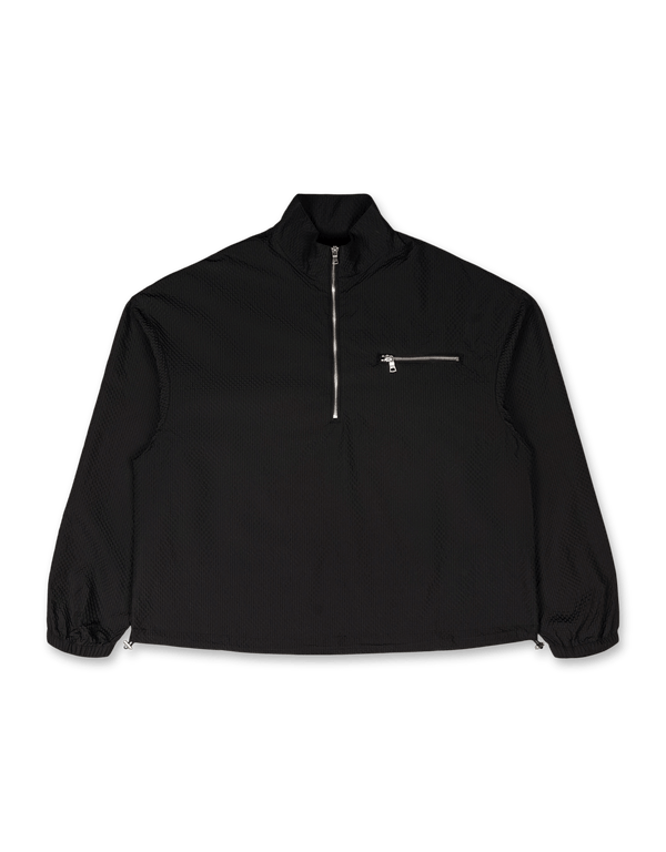MKI Miyuki Zoku Seersucker Quarter Zip | Rezet Store