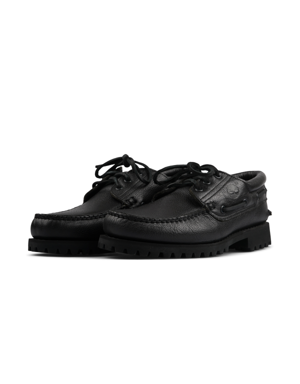 Timberland Authentic Boat Shoe All Over Black Full Grain loafers