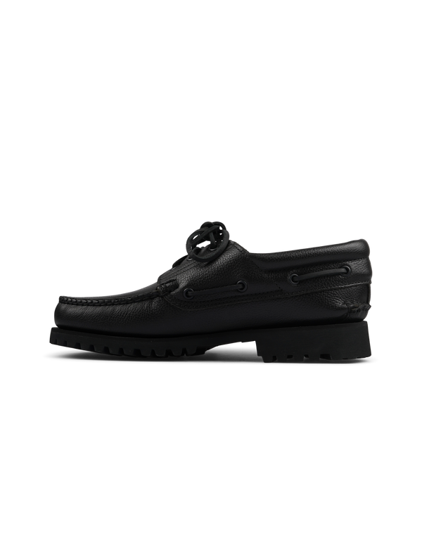 Timberland Authentic Boat Shoe All Over Black Full Grain loafers