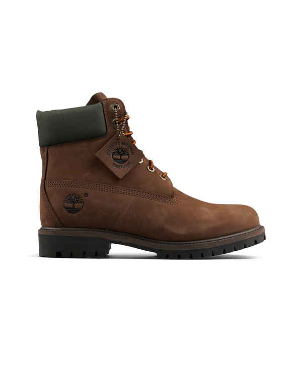Timberland Heritage 6 Inch Lace Waterproof Boot Dark Brown Nubuck W Gold boots