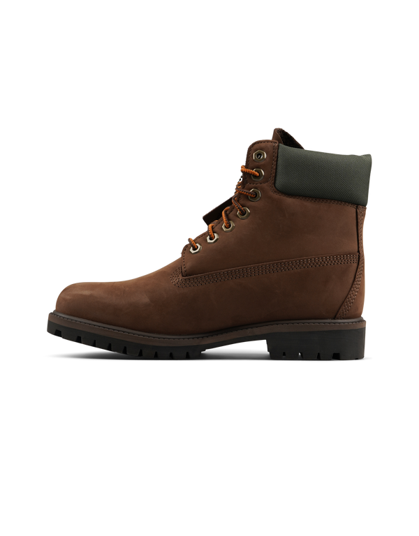 Timberland Heritage 6 Inch Lace Waterproof Boot Dark Brown Nubuck W Gold boots