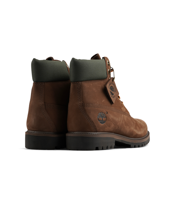 Timberland Heritage 6 Inch Lace Waterproof Boot Dark Brown Nubuck W Gold boots