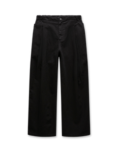 COOR Banding Waist Washed Double Pleated Cotton Trousers | Rezet Store