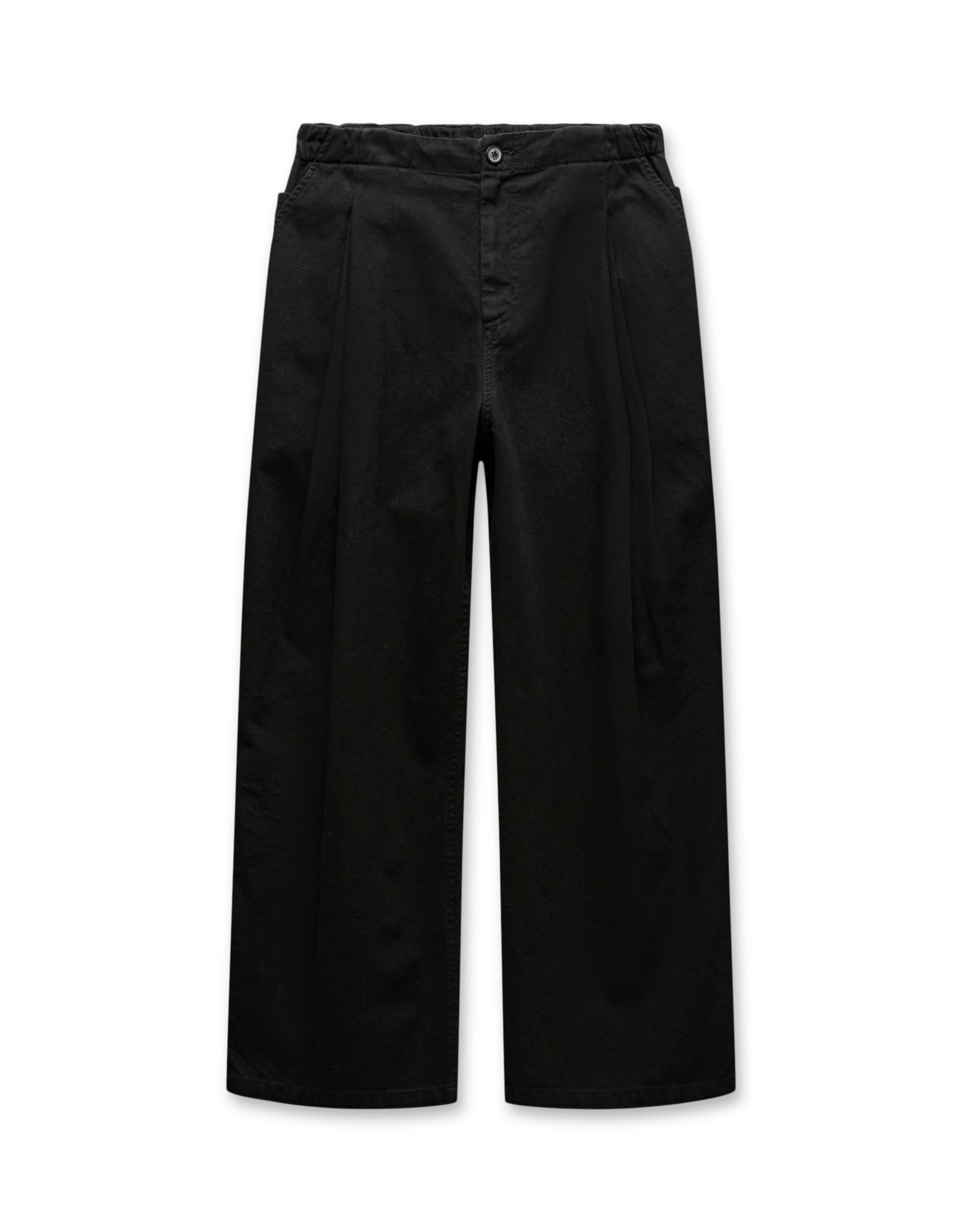 COOR Banding Waist Washed Double Pleated Cotton Trousers | Rezet Store