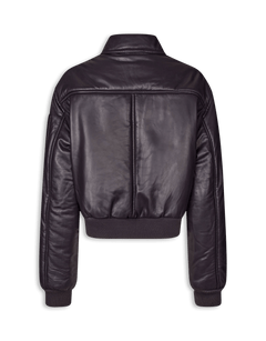 Pad Leather Bomber
