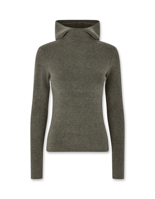 oval square Alanis Hood Knit | Rezet Store