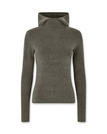 oval square Alanis Hood Knit | Rezet Store