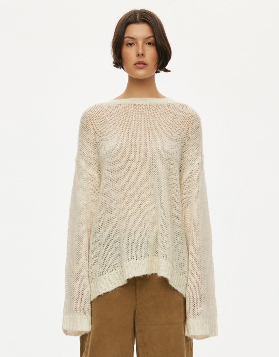 oval square Light Oversized Knit | Rezet Store
