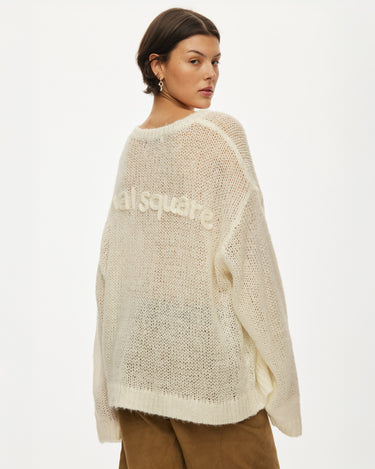 oval square Light Oversized Knit | Rezet Store