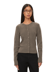 oval square Alanis Knit Cardigan | Rezet Store