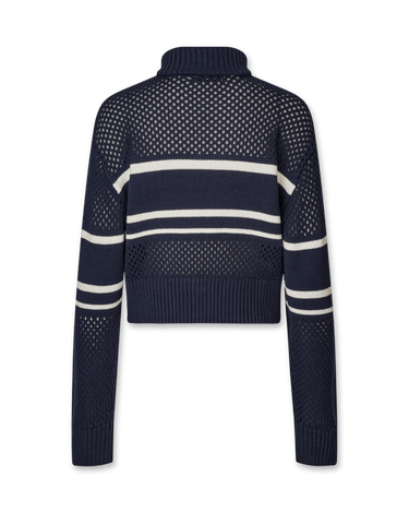 oval square Snow Zip Cardigan | Rezet Store