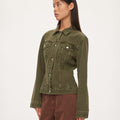 oval square Edie Denim Jacket | Rezet Store