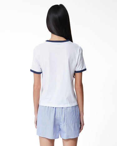 Sporty & Rich California Emblem Ringer T-Shirt - Rezetstore
