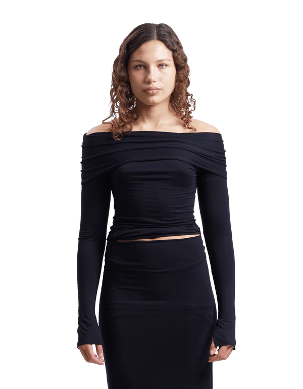 Longsleeved Off Shoulder Top