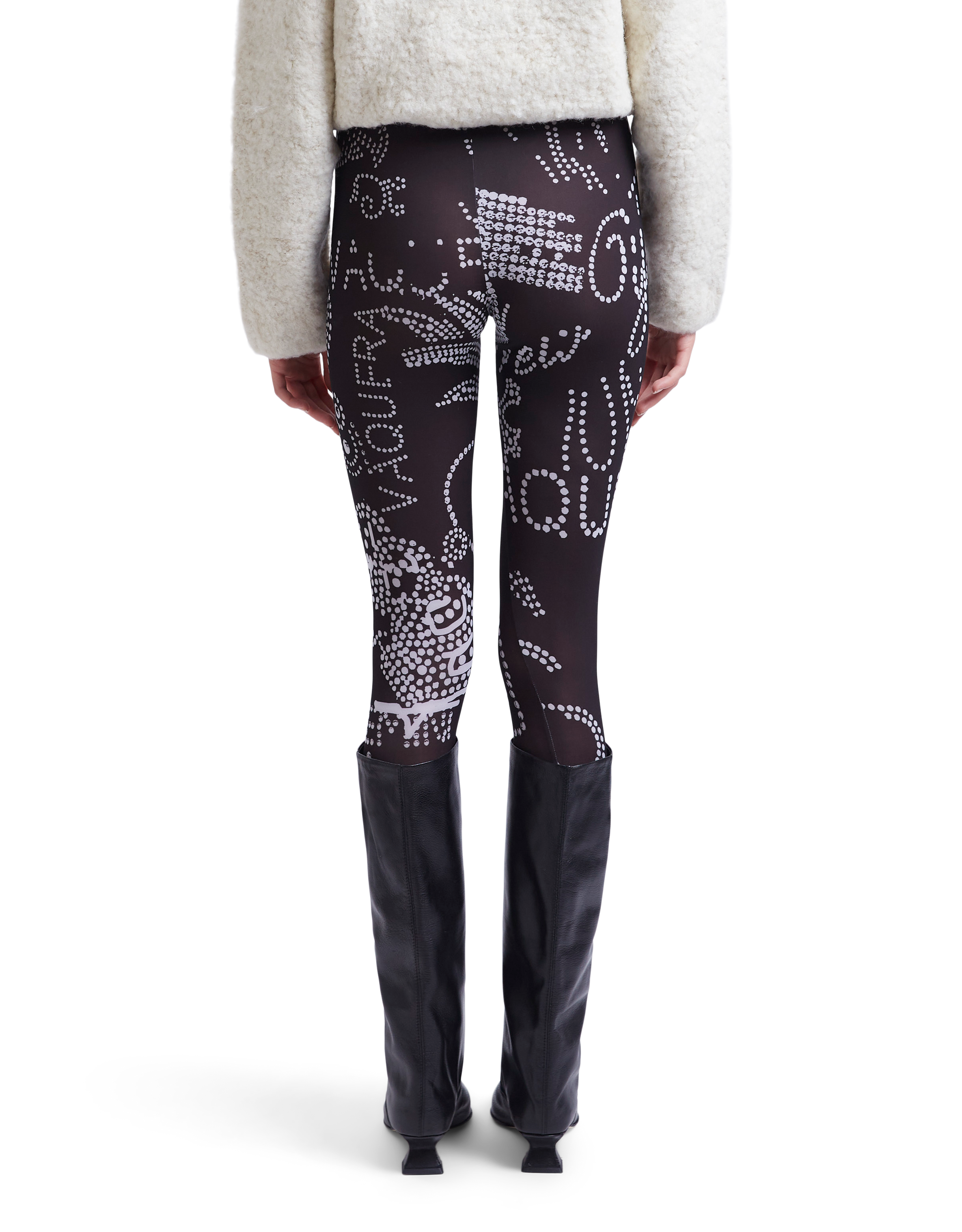 Rhinestuds Legging Knit