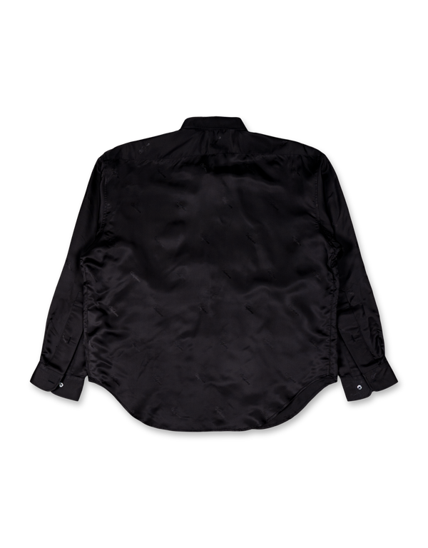 Satin Lining Button Down Shirt