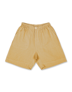 Cotton Linen Elastic Short