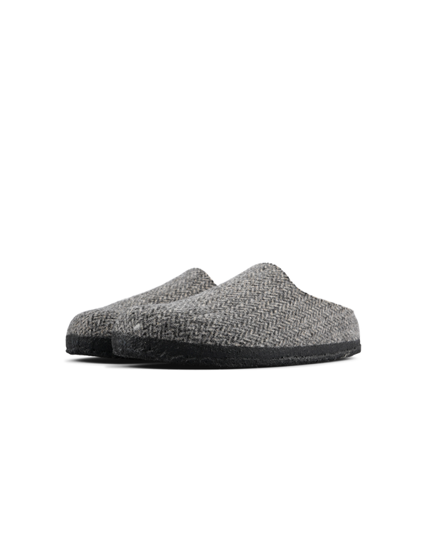 BIRKENSTOCK Amsterdam Wrapped Narrow Indoor Herringbone Gray sandals