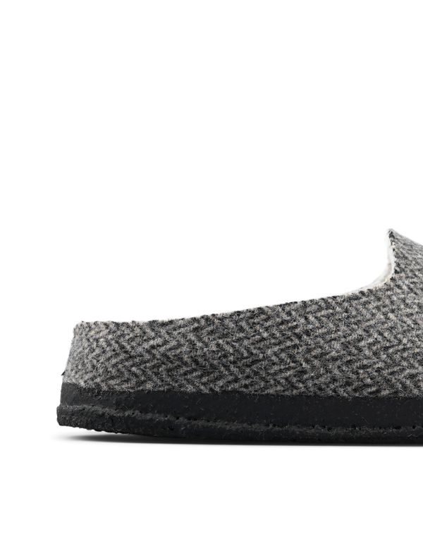 BIRKENSTOCK Amsterdam Wrapped Narrow Indoor Herringbone Gray sandals