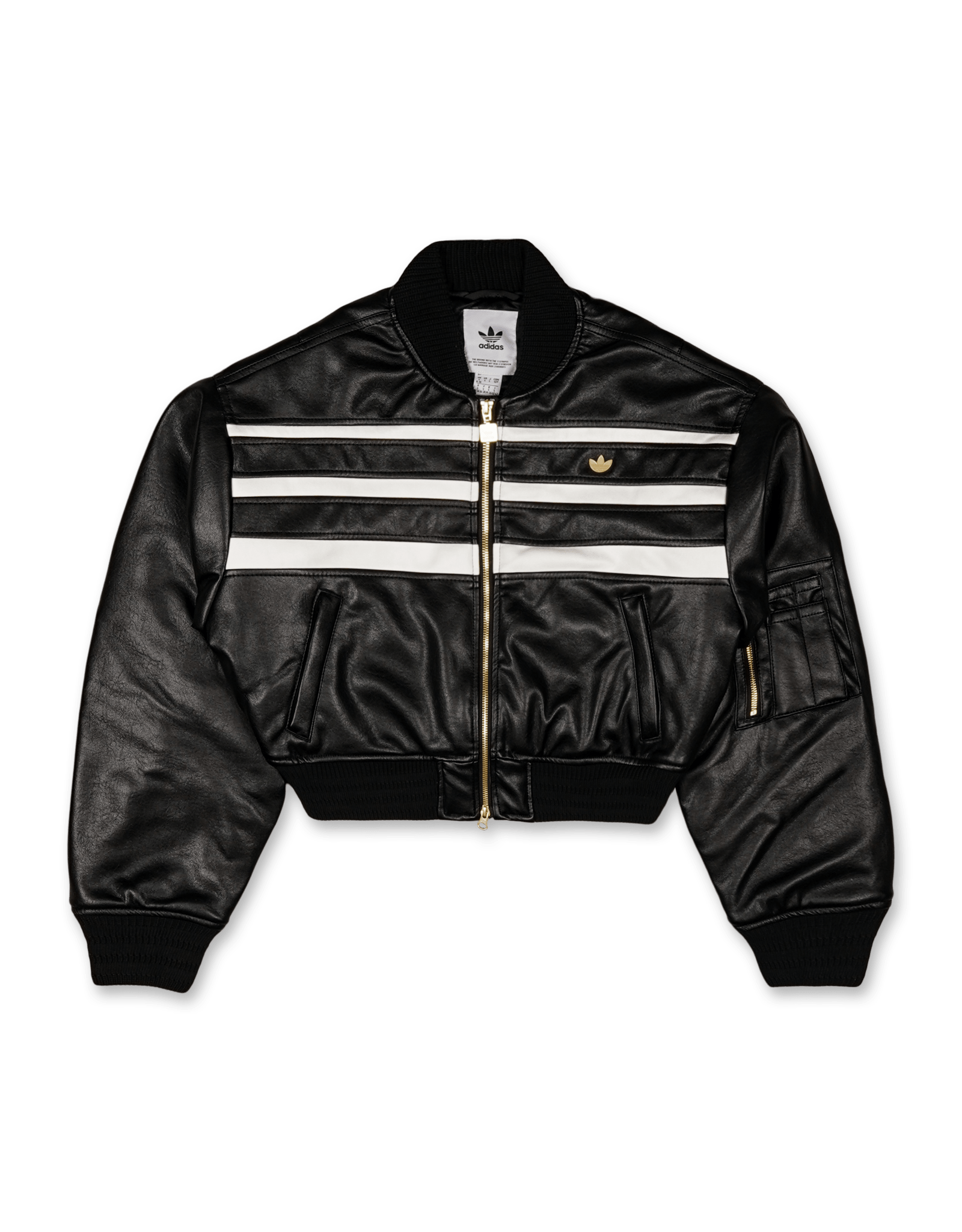 Pleather Bomber