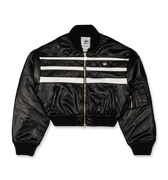 Pleather Bomber