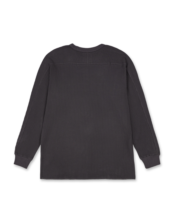 Snow Peak Heavyweight Waffle Pullover Charcoal pullovers