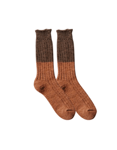 Wool Cotton Slab Socks