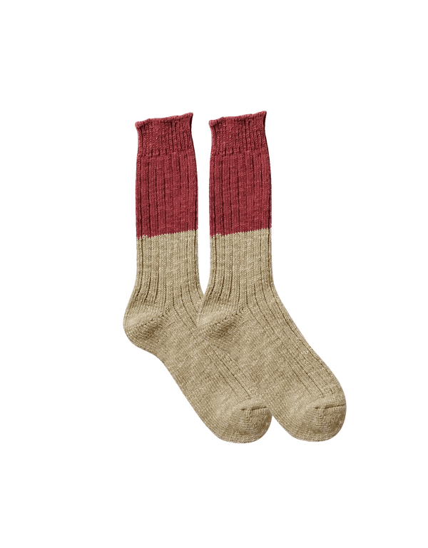 Wool Cotton Slab Socks