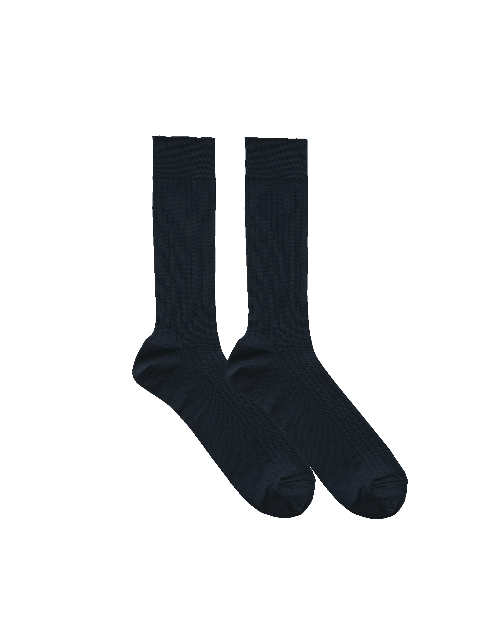 Silk Cotton Ribbed Socks