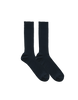 Silk Cotton Ribbed Socks