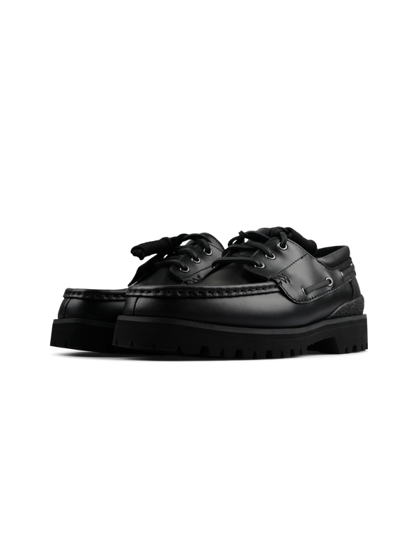 Clarks Originals Yukoner Boat 1216 Black Leather shoes