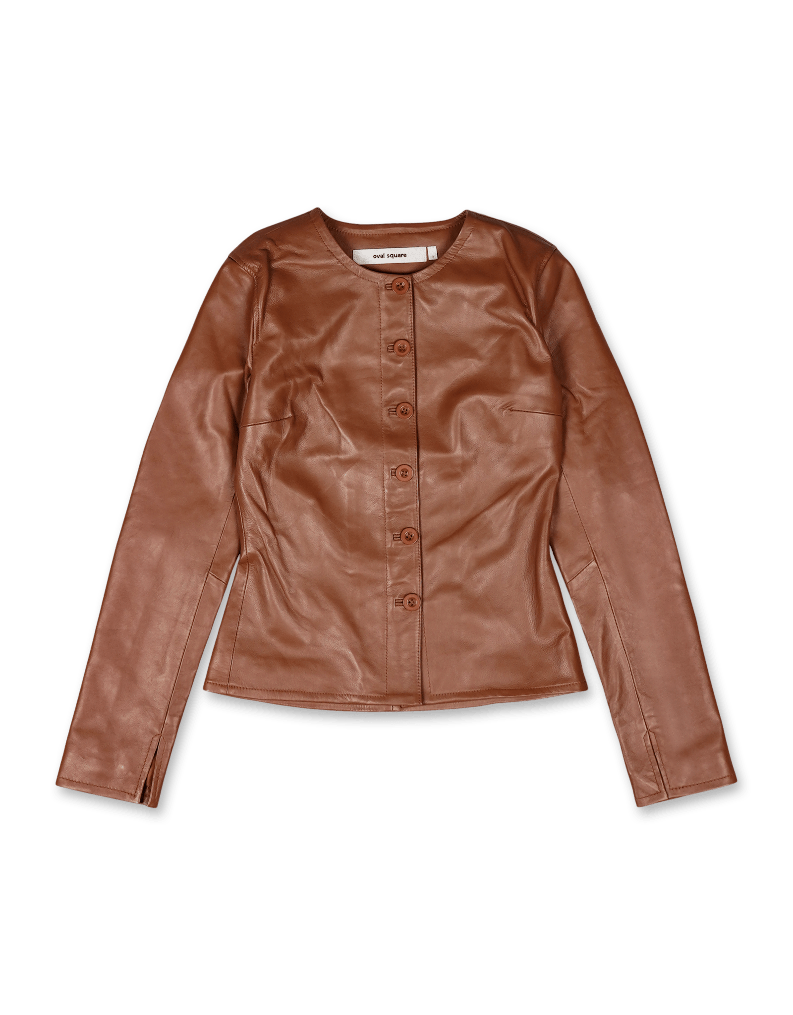 Scoop Leather Blouse