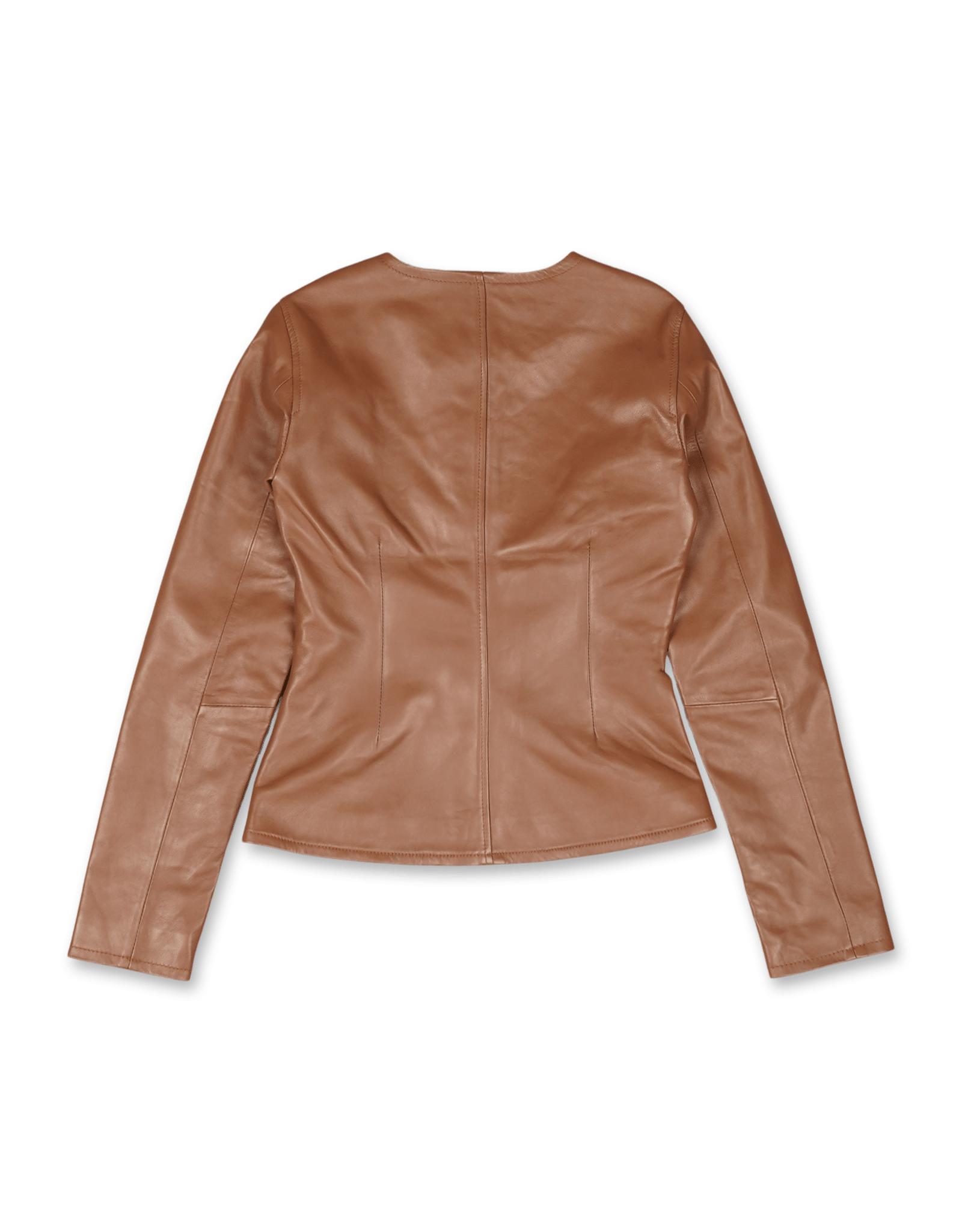 Scoop Leather Blouse
