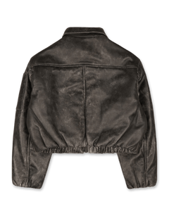 Bold Leather Bomber
